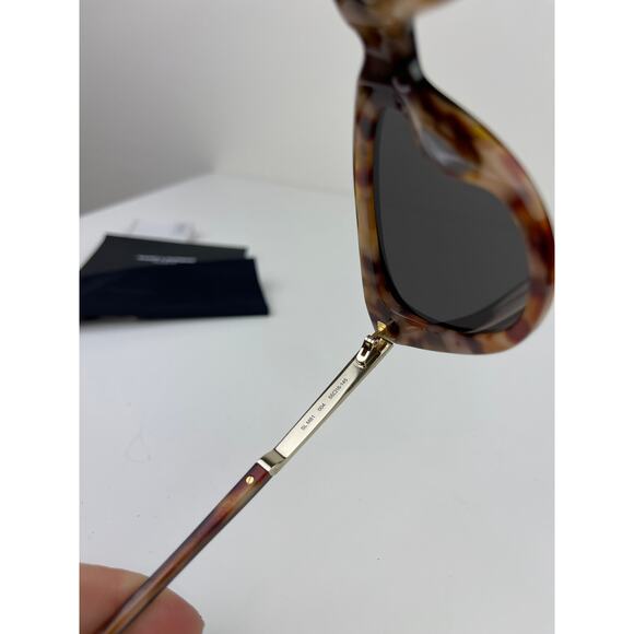 YSL Saint Laurent Eyewear Sunglasses Cat Eye SL M81 Dark Tortoise Grey NEW - Picture 7 of 9